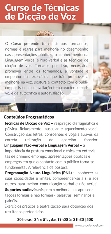 Curso de Técnicas de Dicção de Voz